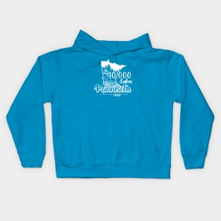 Minnesota The Land of 10,000 Lakes Kids Hoodie